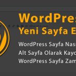 WordPress’te Sayfa Oluşturma